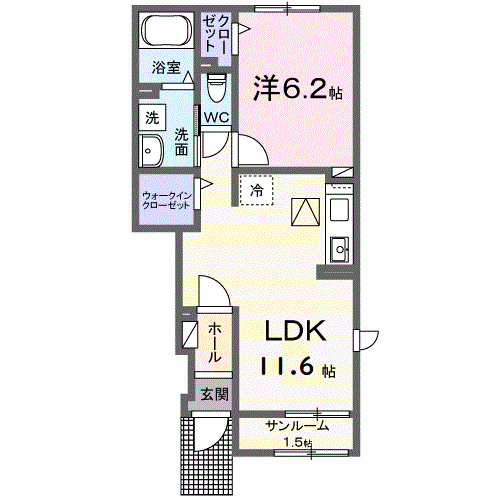 南新田１丁目アパートの間取り