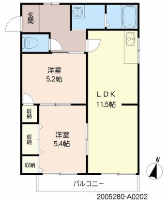 ファミール田迎の間取り