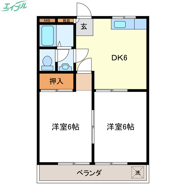 ハイツサンハーモニーの間取り