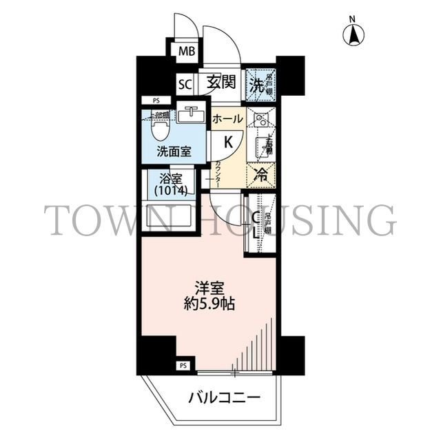 品川区西中延のマンションの間取り