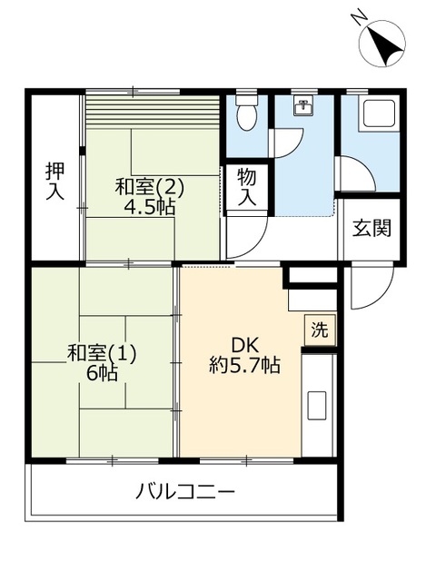 ＵＲ香里の間取り