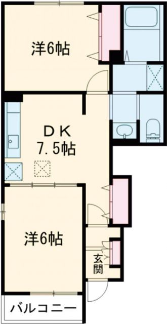 エスベランサBの間取り