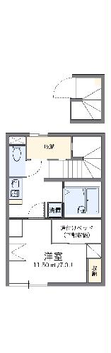 レオパレス北出島の間取り