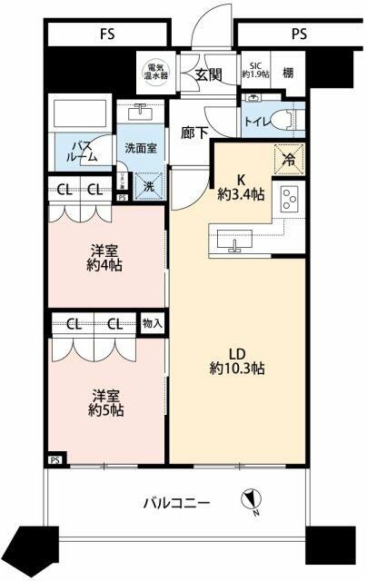 勝どきザ・タワーの間取り