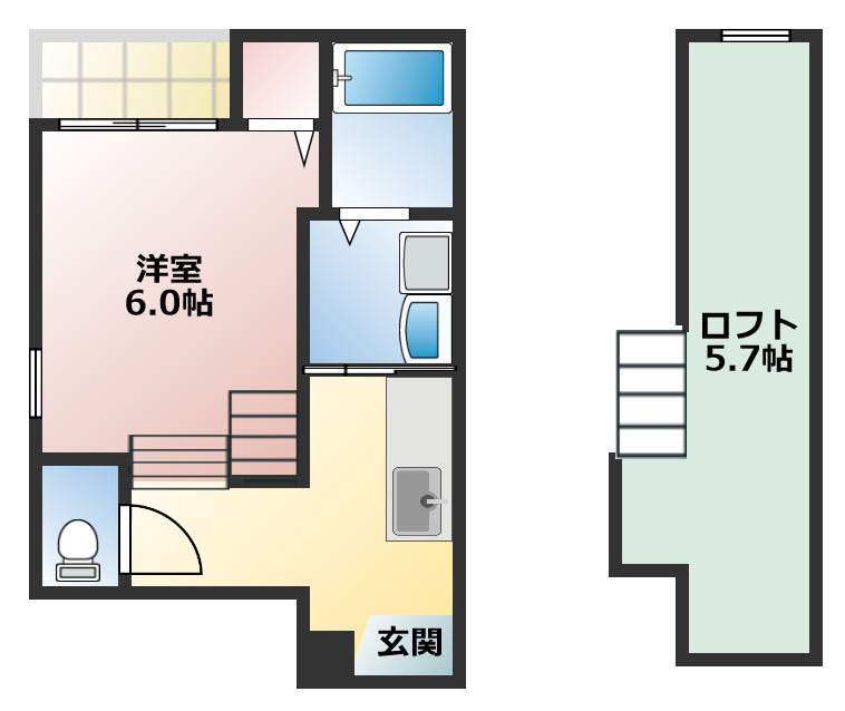 トライデント新栄Iの間取り