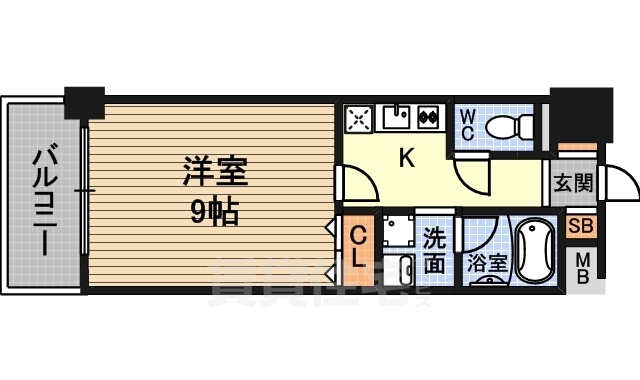 セレッソコート新大阪の間取り