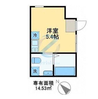 市川市本行徳のアパートの間取り