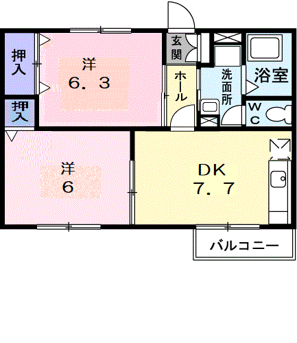 ビレッジニューエルディムの間取り