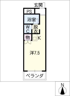 エントピア岐阜Iの間取り