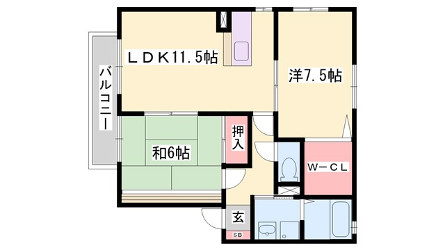 ビューハイツ西蒲田の間取り