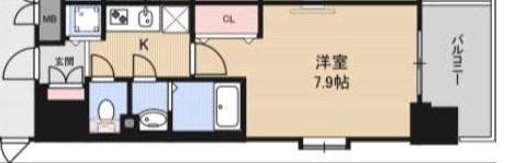 神戸市長田区四番町のマンションの間取り