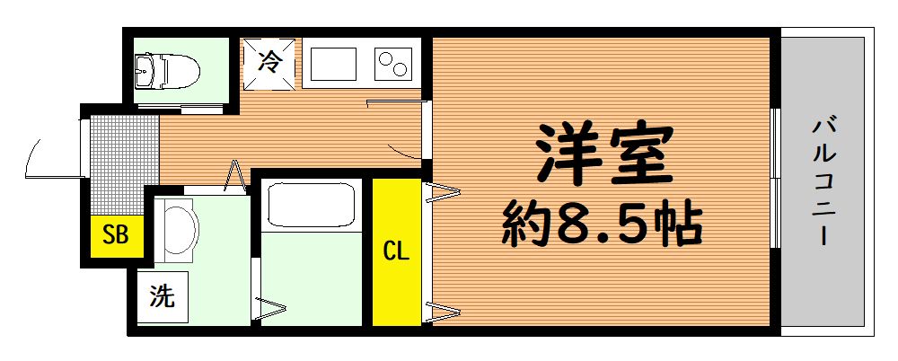 エムズコート小阪の間取り