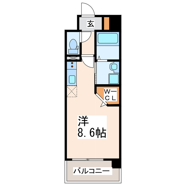 熊本市中央区世安町のマンションの間取り