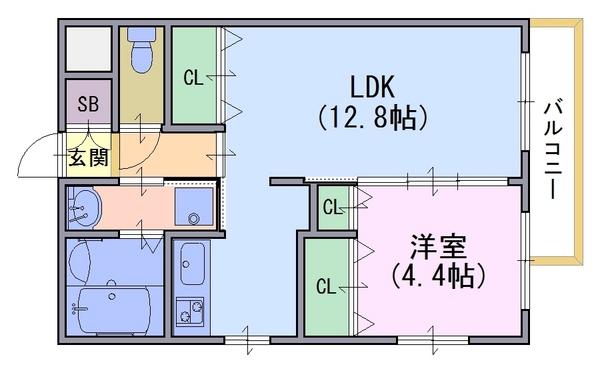 ティアレ長岡京の間取り