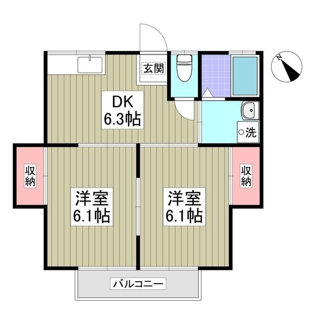 須永ハイツの間取り