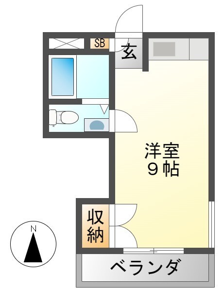 キューブ武庫川Iの間取り