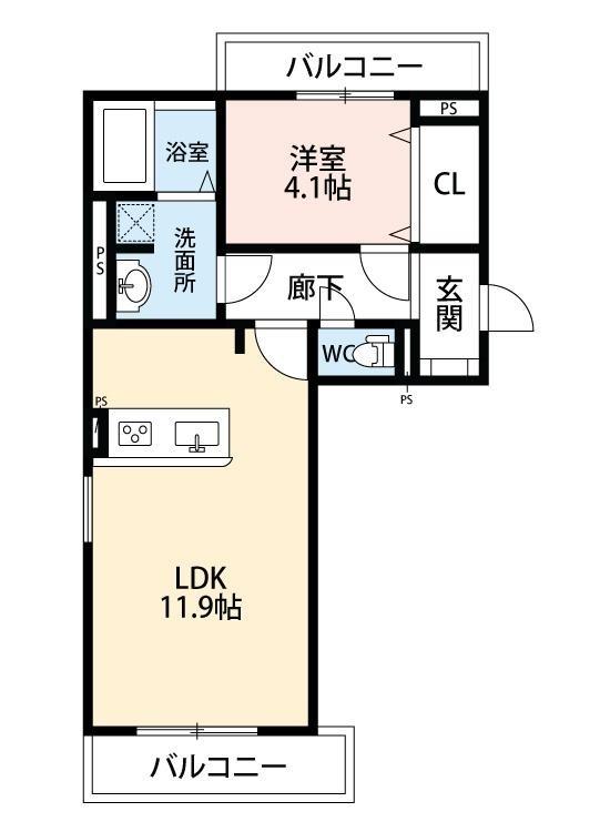 CASADIA伊倉の間取り