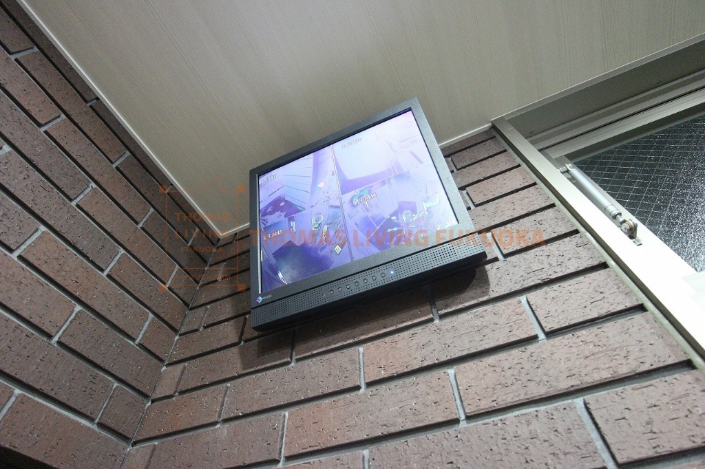 セキュリティ　防犯カメラもあります。