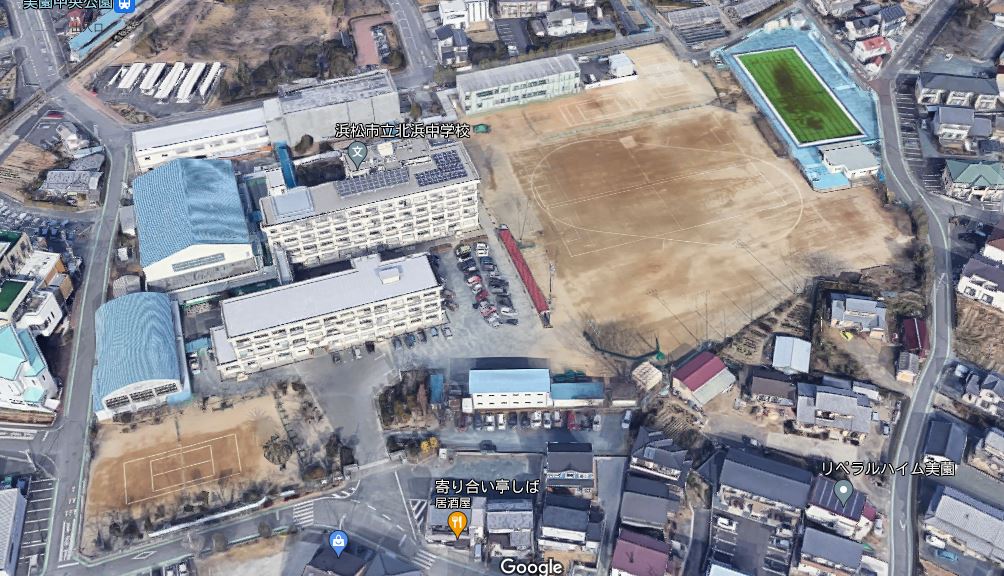 中学校　浜松市立北浜中学校（中学校）まで1719m