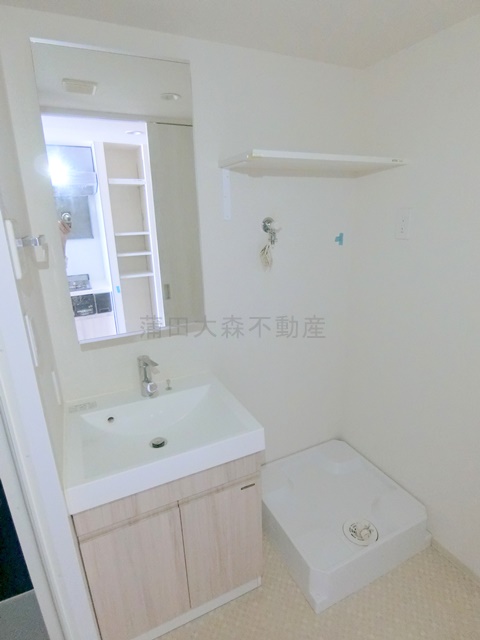 洗面設備　独立洗面台　洗濯機置き場　洗面脱衣所