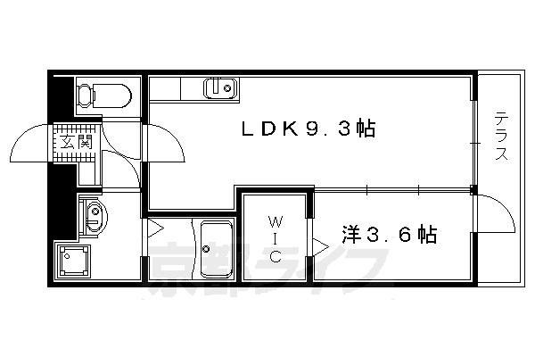 シンフォニー久津川の間取り写真