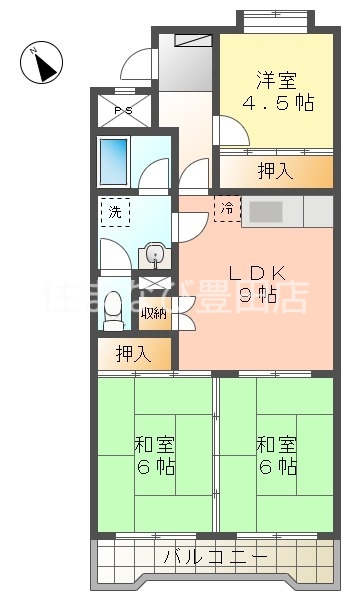 東新スカイハイツの間取り写真