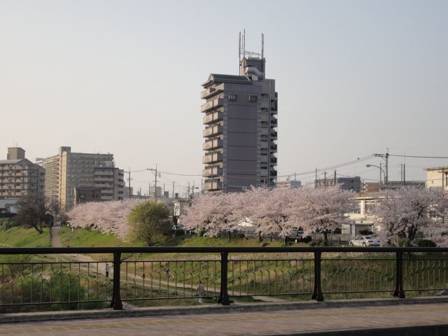 建物外観　リバーサイドでタイル張りのマンション