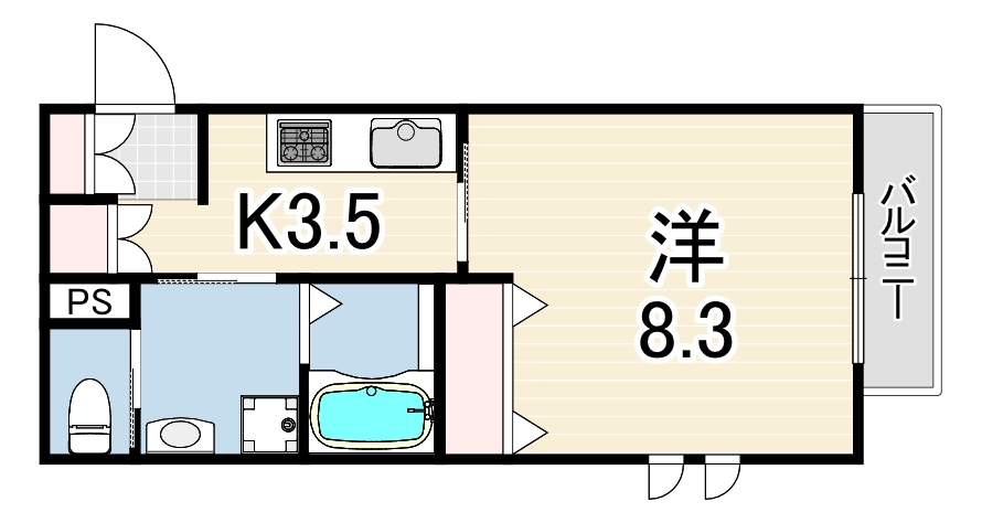 ヴィラージュ岡本の間取り写真