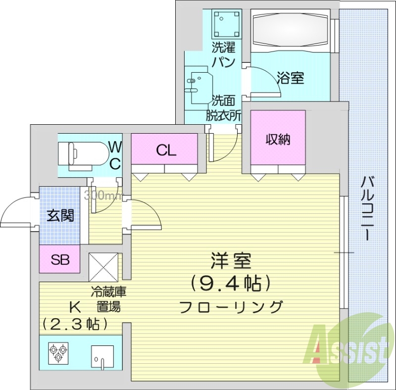 グランカーサ裏参道の間取り写真