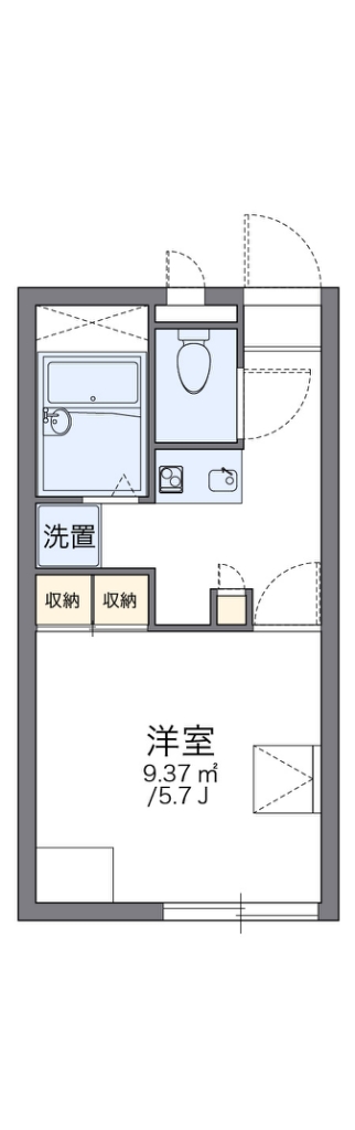 名鉄名古屋本線 有松駅 バス乗車時間：6分 最寄りバス停で下車 徒歩4分 2階建 築24年の間取り写真