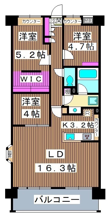 コンフォリア高島平の間取り