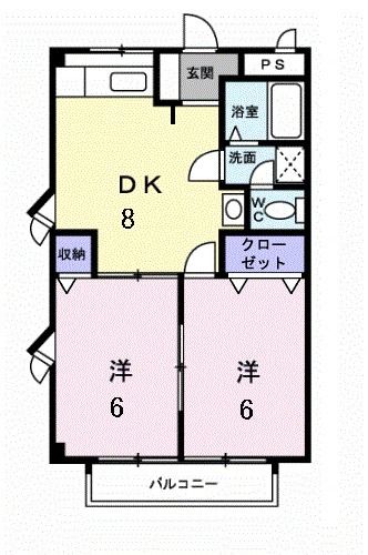 サンハイツおだかのの間取り