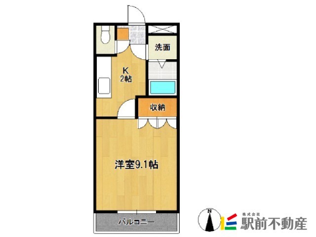 鳥栖市弥生が丘のマンションの間取り