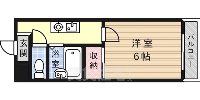 神戸市灘区篠原中町のマンションの間取り