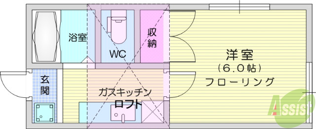 アーバンシティ名取１の間取り