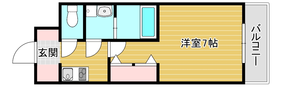 【S-RESIDENCE難波大国町Deuxの間取り】