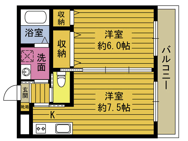 プランタン野口の間取り