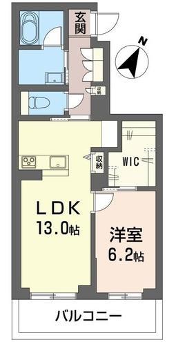 さいたま市緑区大字中野田のマンションの間取り