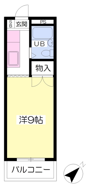 松山市室町のマンションの間取り