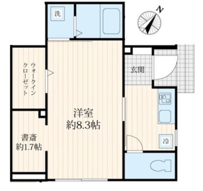 鎌ケ谷市南初富のマンションの間取り