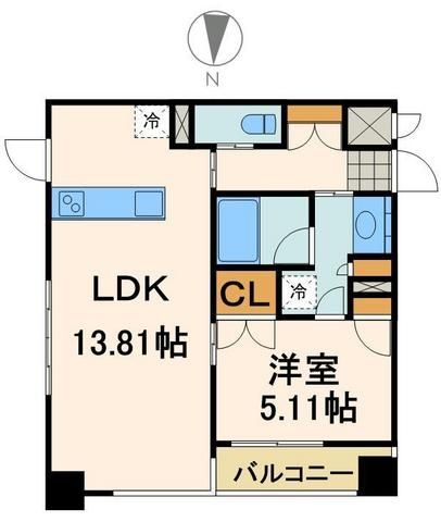 中央区日本橋馬喰町のマンションの間取り