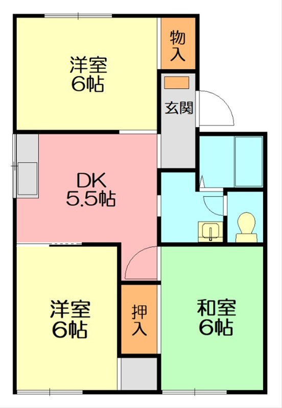 コーポ川口の間取り