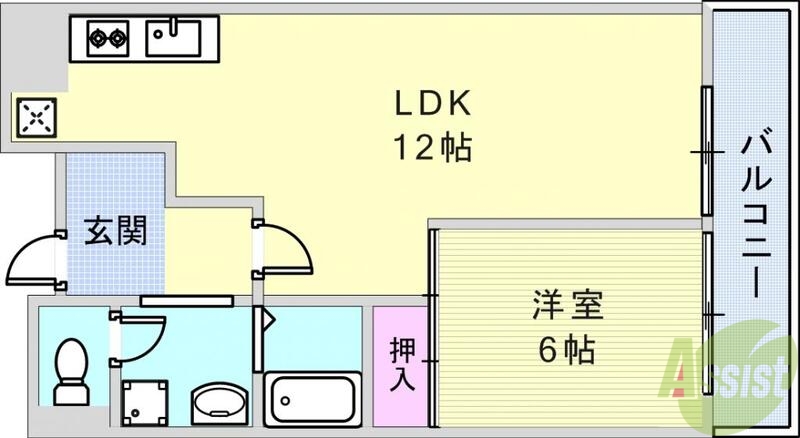 サウサリートコウベの間取り