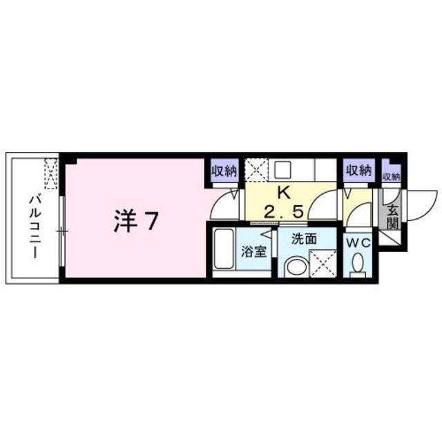 千葉市中央区神明町のマンションの間取り