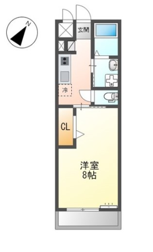 姫路市大津区北天満町のアパートの間取り