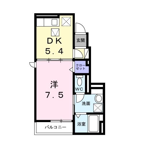 神大寺２丁目アパートの間取り