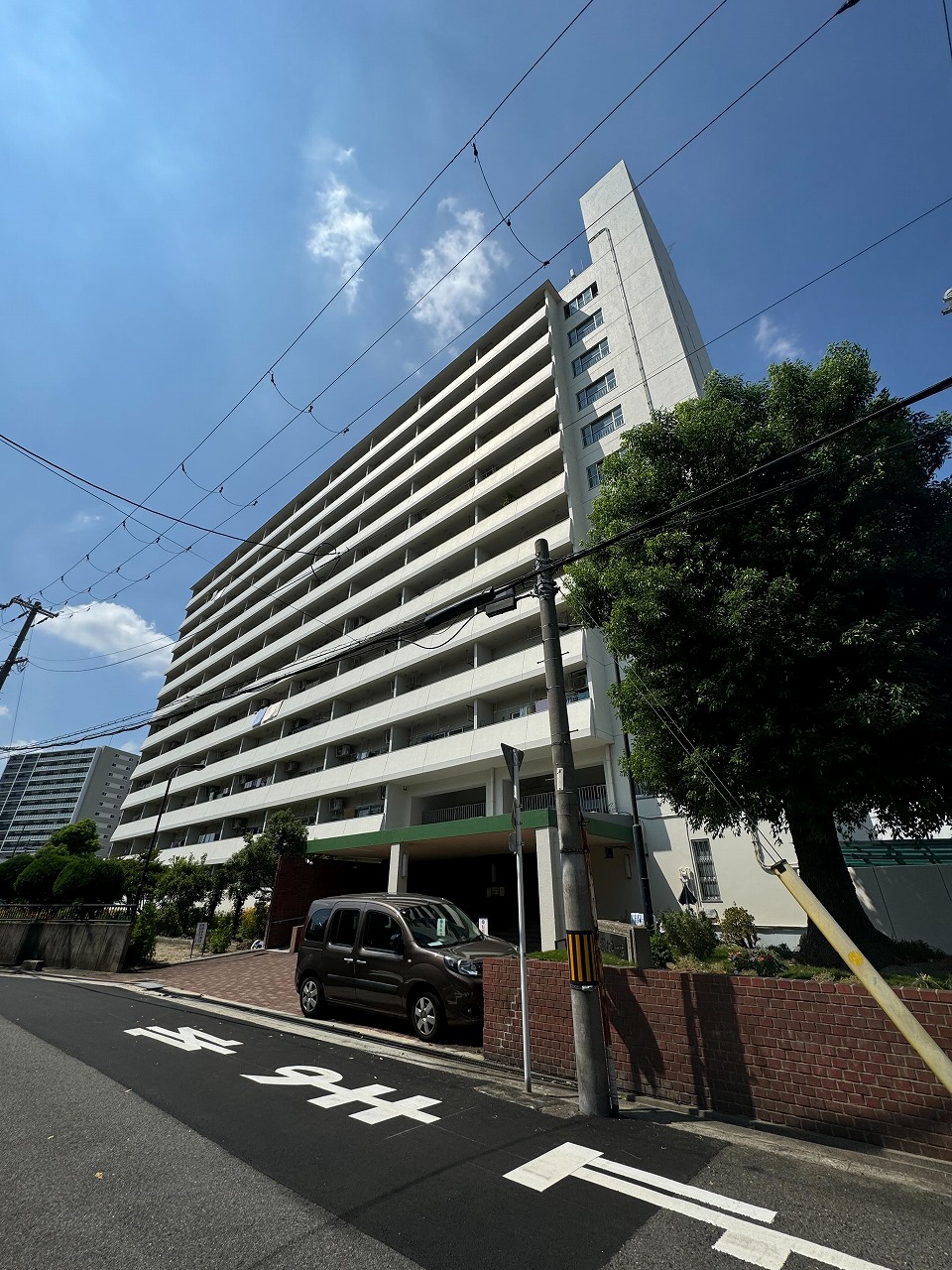 大阪市平野区平野馬場のマンションの建物外観