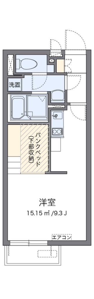 レオネクスト西宮北参番館の間取り