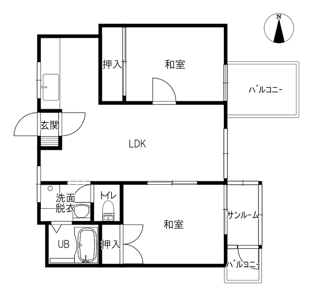 サンヒルズ花の間取り