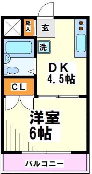 府中市南町のマンションの間取り